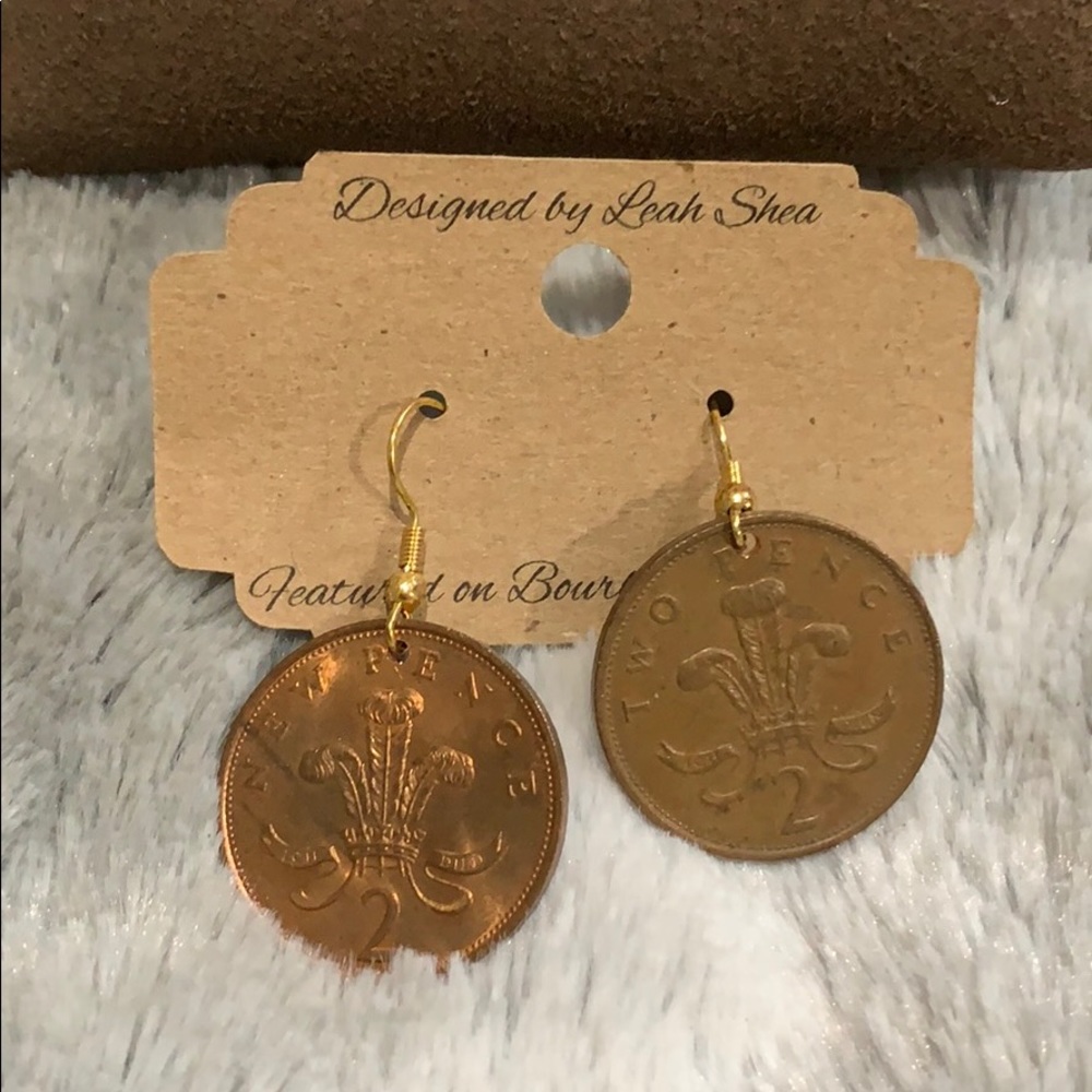 Vintage coin earrings